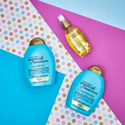 Подарунковий набір OGX Секрет доглянутого волосся: шампунь, Argan oil of Morocco 385 мл + кондиціонер, Argan oil of Morocco 385 мл - мініатюра 10