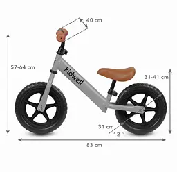 Велобіг велосипед Kidwell Rebel Grey - мініатюра 6