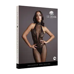 Бодистокінг Le Désir Fishnet and Lace, One Size (чорний) - мініатюра 5