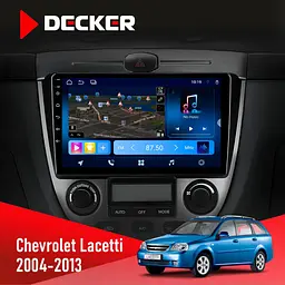 Штатна магнітола Chevrolet Lacetti 2004-2013 Climate Decker D9-008 8x128 DSP 4G Decker (НФ-00003520)