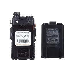 Портативна рація Baofeng UV-5R Black Six Pack комплект 6 шт (2200000758965) - мініатюра 5