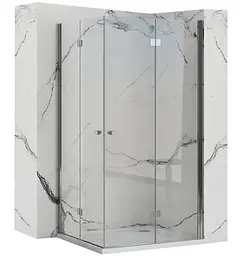 Душова кабіна Rea Fold N2 80x120 chrome REA-K7443 + REA-K7437, Хром, Універсальна, прозорий, хром