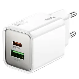 МЗП Hoco N46 Glorious PD20W+QC3.0 (1USB-A/1C) White - мініатюра 2