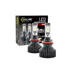 Автолампа SOLAR H11 12/24V 6500K 8000Lm 60W ZES Chip (8311) - мініатюра 3
