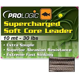 Лідкор Prologic Supercharged Soft Core Leader 5m 50lbs Camo Silt