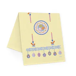 Рушник «Великодній кошик» жовтий 40х70 - мініатюра 4