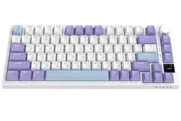 Бездротова механічна ігрова клавіатура Ajazz AK-820WP PRO White-Purple RGB Flying Fish Switch Hot-Swap 2.4G/Bluetooth/USB - мініатюра 2