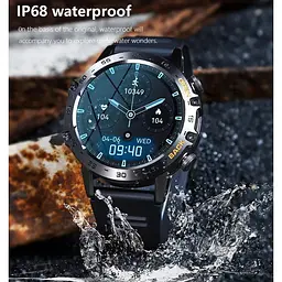 Смарт-годинник Lemfo K52 силіконовий ремінець Black Black (16360-hbr) - мініатюра 10