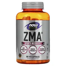 Стимулятор тестостерону NOW ZMA, 180 вегакапсул