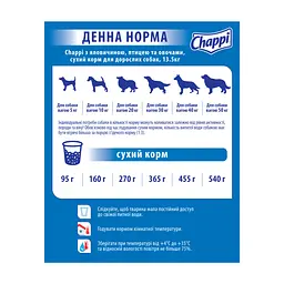 Сухой корм для собак Chappi с говядиной, птицей и овощами 13.5 кг (5998749128329) - миниатюра 6