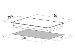Електрична варильна поверхня Elica RATIO 302 PLUS CONNECT BL - мініатюра 3