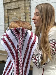 Ранер-рушник Ecotton Етно 35x150 см в українському етно-стилі білий (25324) - мініатюра 6