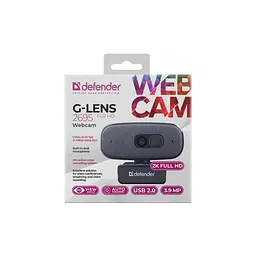 Веб-камера Defender G-lens 2695 FullHD 2K 1520p Black (63195) - мініатюра 8