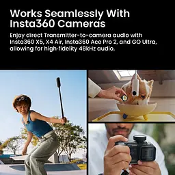 Бездротова мікрофонна система Insta360 Mic Pro (2TX+1RX) - мініатюра 10