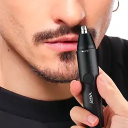 Тример VGR V613 універсальний 2 в 1 для носа вух та окантування з USB зарядкою вологозахистом - мініатюра 4