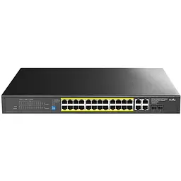 Комутатор Cudy GS1028PS2, 24-Gigabit PoE+ Switch with 4 Uplink Gig Ports and 2 Gig SFP Slots 300W (GS1028PS2)