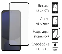 Захисне скло Dengos для Samsung Galaxy S24 FE SM-S721 Black Full Glue (TGFG-380) - мініатюра 2