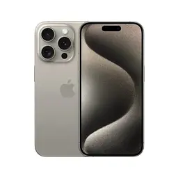 Мобільний телефон Apple iPhone 15 Pro 256Gb Natural Titanium (Grade A) USED (iP15Pr25NaT_A) - мініатюра 1