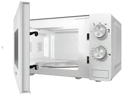 Мікрохвильова піч, 20л, мех. управл., 800Вт, білий Gorenje kuh0015100 - мініатюра 5