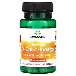 Инозитол (B-8) Chirositol D-Chiro-Inositol 85 mg 60 капсул Swanson vit0005902