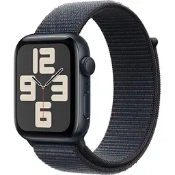 Apple Watch SE 2 2024 GPS 44mm Midnight Aluminium Case with Ink Sport Loop MXEP3 - мініатюра 2