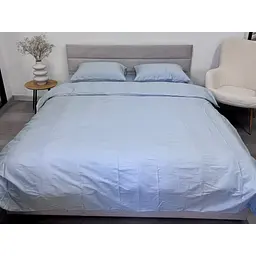 Підковдра Ecotton Pearl Blue сатин 210х220 см блакитна (24761) - мініатюра 5