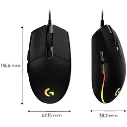 Миша ігрова з підсвічуванням Logitech G102 Lightsync 910-005808 чорна - мініатюра 6