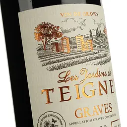 Вино Les Jardins des Teigney 2020 AOP Graves червоне сухе 0.75 л  - мініатюра 3