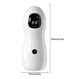 Автоматичний мастурбатор вагіна Sex Robot з дисплеєм USB type-C білий - мініатюра 3
