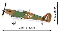 Конструктор COBI літак Hawker Hurricane Mk.I 5728 - мініатюра 3