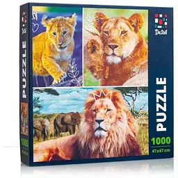 Пазли VLADI TOYS «Сім'я левів» DT1000-01
