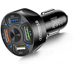 Автомобильное зарядное устройство DK Qualcomm 4USB Quick Charge 3.0 35W (BK-358) black - мініатюра 10