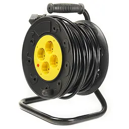 Мережевий фільтр PowerPlant JY-2002/30 на 4 розетки чорно-жовтий 30 м (PPRA10M300S4)