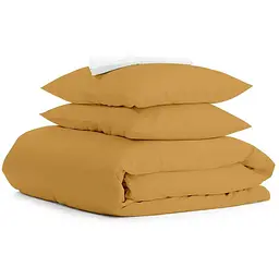 Комплект постільної білизни Cosas Curcuma Сімейний гірчичний (Ranfors_Mustard_White_160x2)