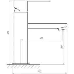 Змішувач для раковини Globus Lux SICILIA SBQ-101-BB - мініатюра 4