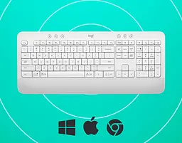 Клавіатура Logitech Signature K650 USB/Bluetooth White [920-010977] [79481] - мініатюра 8