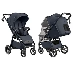 Прогулянковий візочок Carrello Bravo Lite CRL-5529 Midnight Blue Light з LED-підсвічуванням - мініатюра 2