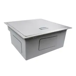Кухонна мийка Platinum Handmade TZ одночашева зі змішувачем квадратна з нержавіючої сталі 50x50x20 см - мініатюра 9
