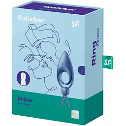 Ерекційне кільце Satisfyer Sniper 13 см блакитний