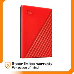 Зовнішній жорсткий диск Western Digital External WD My Passport 6TB USB 3.2 Red (WDBR9S0060BRD-WESN) - мініатюра 7
