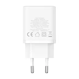 Сітчасте зарядне пристрій Baseus Cube Fast Charger C+U 20W EU Cluster білий P10111403213-00