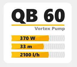 Вихровий насос Tekk Haus QB60 - мініатюра 3