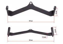 Ручка для тяги EasyFit із широким хватом 54 см (EF-8082) - мініатюра 2