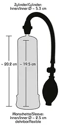 Помпа для пенісу Bang Bang Penis Pump, 20 см (чорний) - мініатюра 4