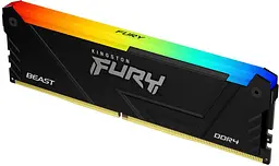 Модуль пам'яті Kingston Fury DDR4 32GB (2x16) 3200MHz Beast RGB (KF432C16BB2AK2/32) - мініатюра 2
