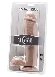 Фалоімітатор ToyJoy with Balls 10 inch, 25.5 см (тілесний) - мініатюра 3