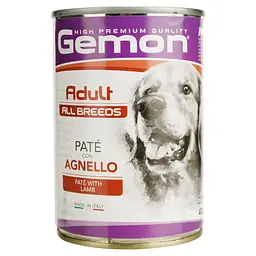Вологий корм Gemon Dog Wet Adult паштет з ягнятком, 400 г (70387811) - мініатюра 3