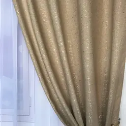 Мармурові лляні штори бежевого кольору на тасьмі 2шт. 150х270 ALBO pbe0052466 - мініатюра 2