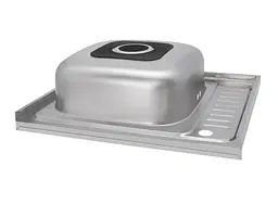 Мийка кухонна Brinex 6050-L 0.6 мм, накладна BRIN6050LSAT06 - мініатюра 4