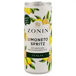 Винний напій ігристий Zonin Limoneto Spritz 6% 0.25 л - мініатюра 5